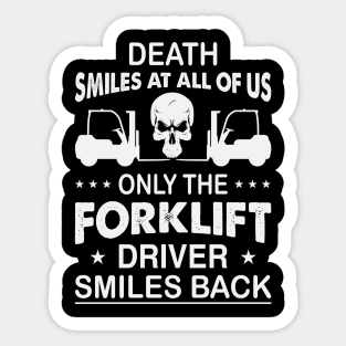 Funny Forklift Operator Saying Warehouse Sticker